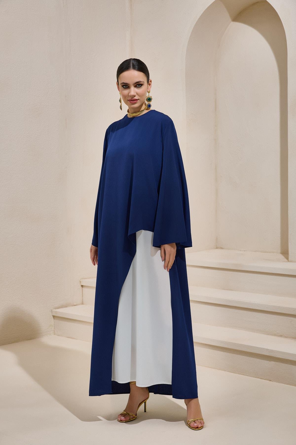 DOUBLE DRESS SET NAVY BLUE