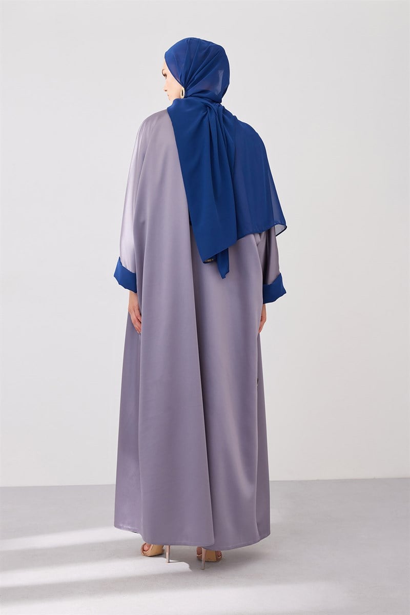 DOUBLE FACE ABAYA SET-GREY