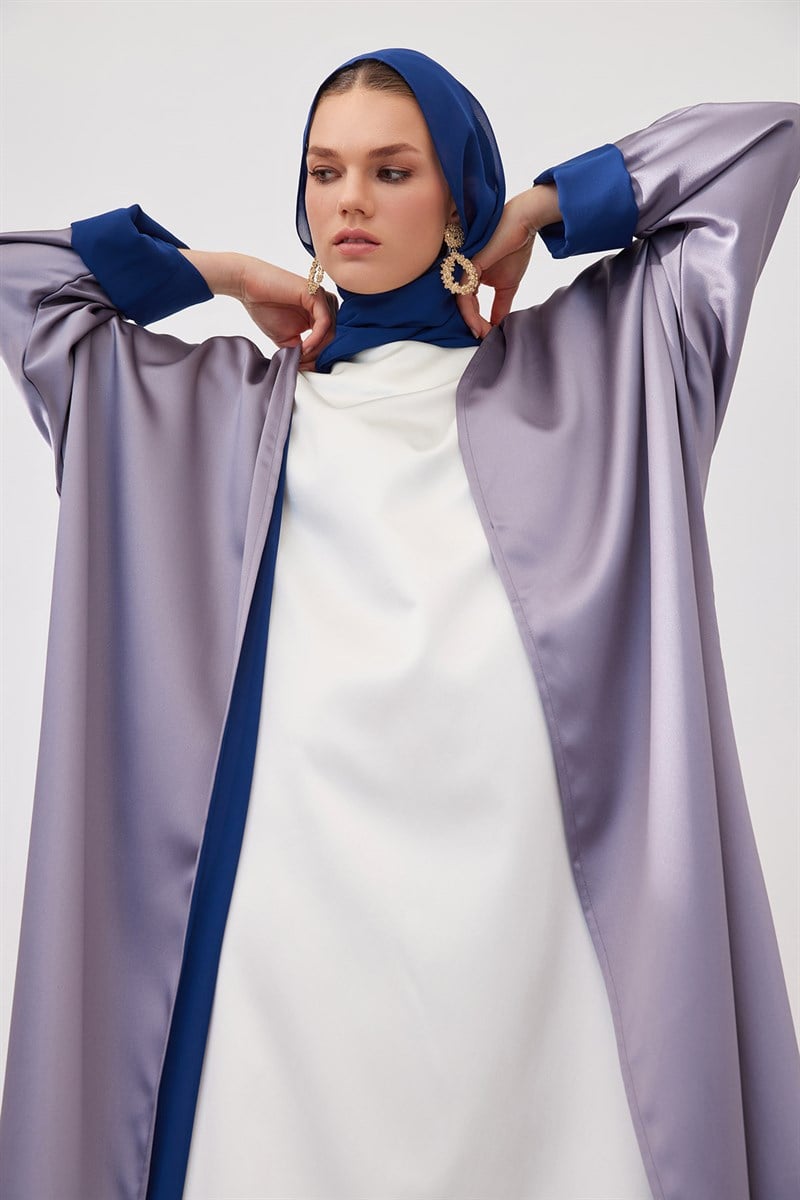 DOUBLE FACE ABAYA SET-GREY