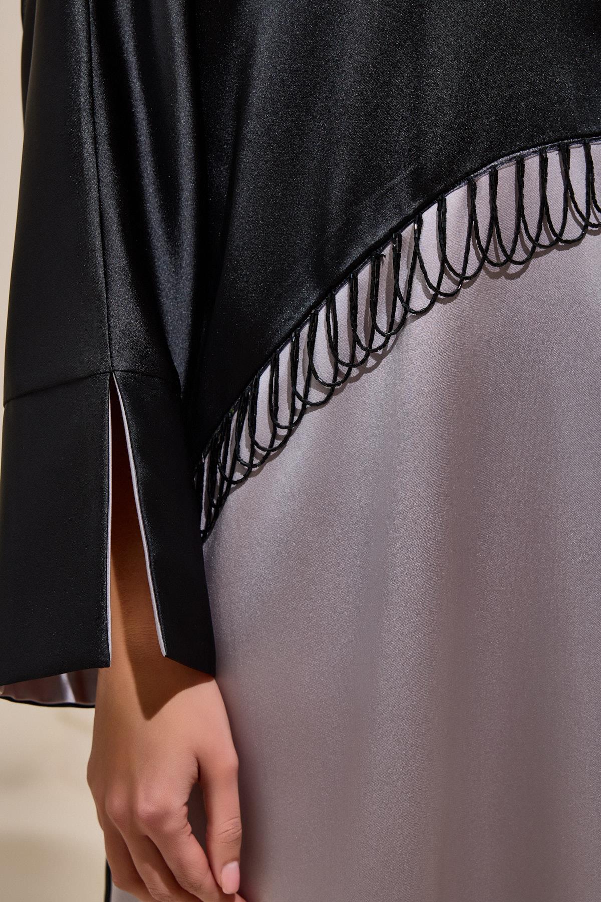 ELEGANT ABAYA BLACK-MINK