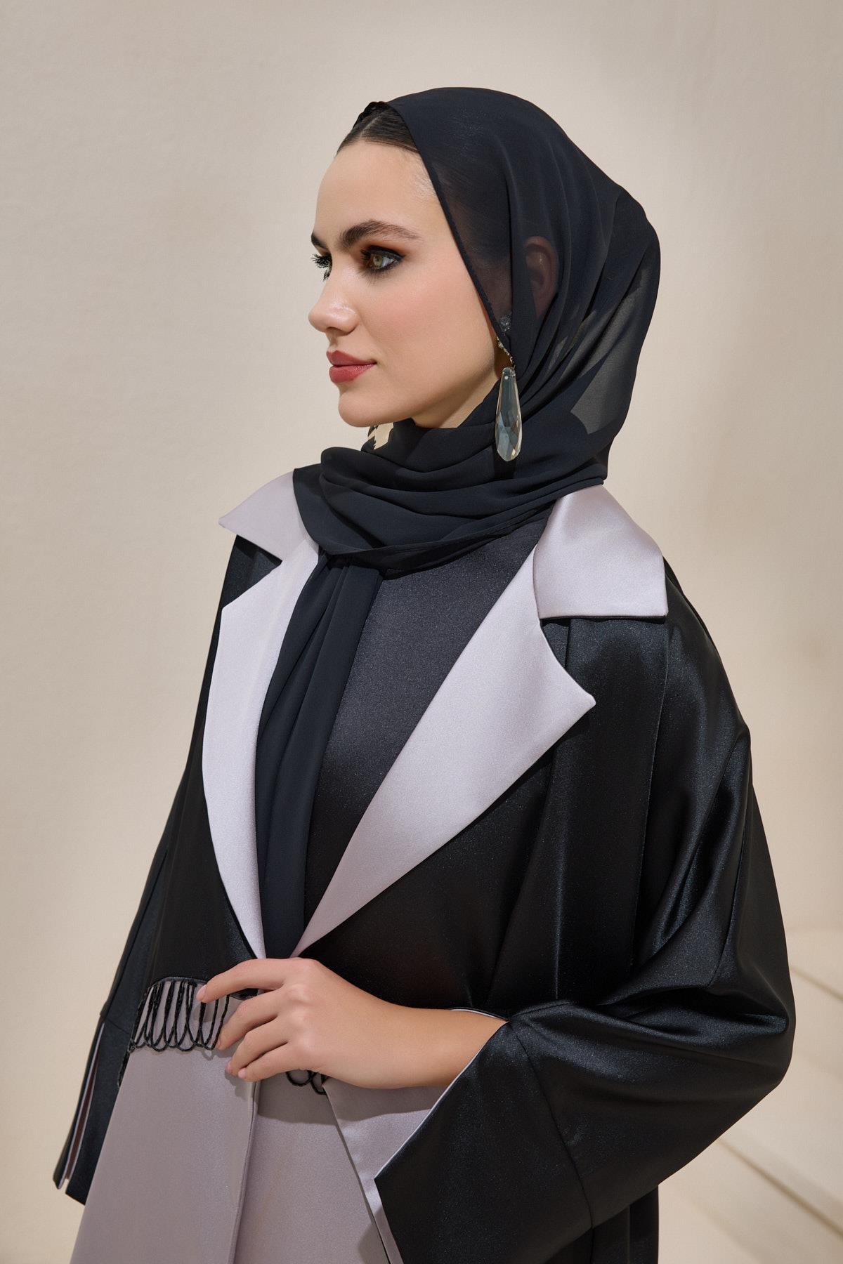 ELEGANT ABAYA BLACK-MINK