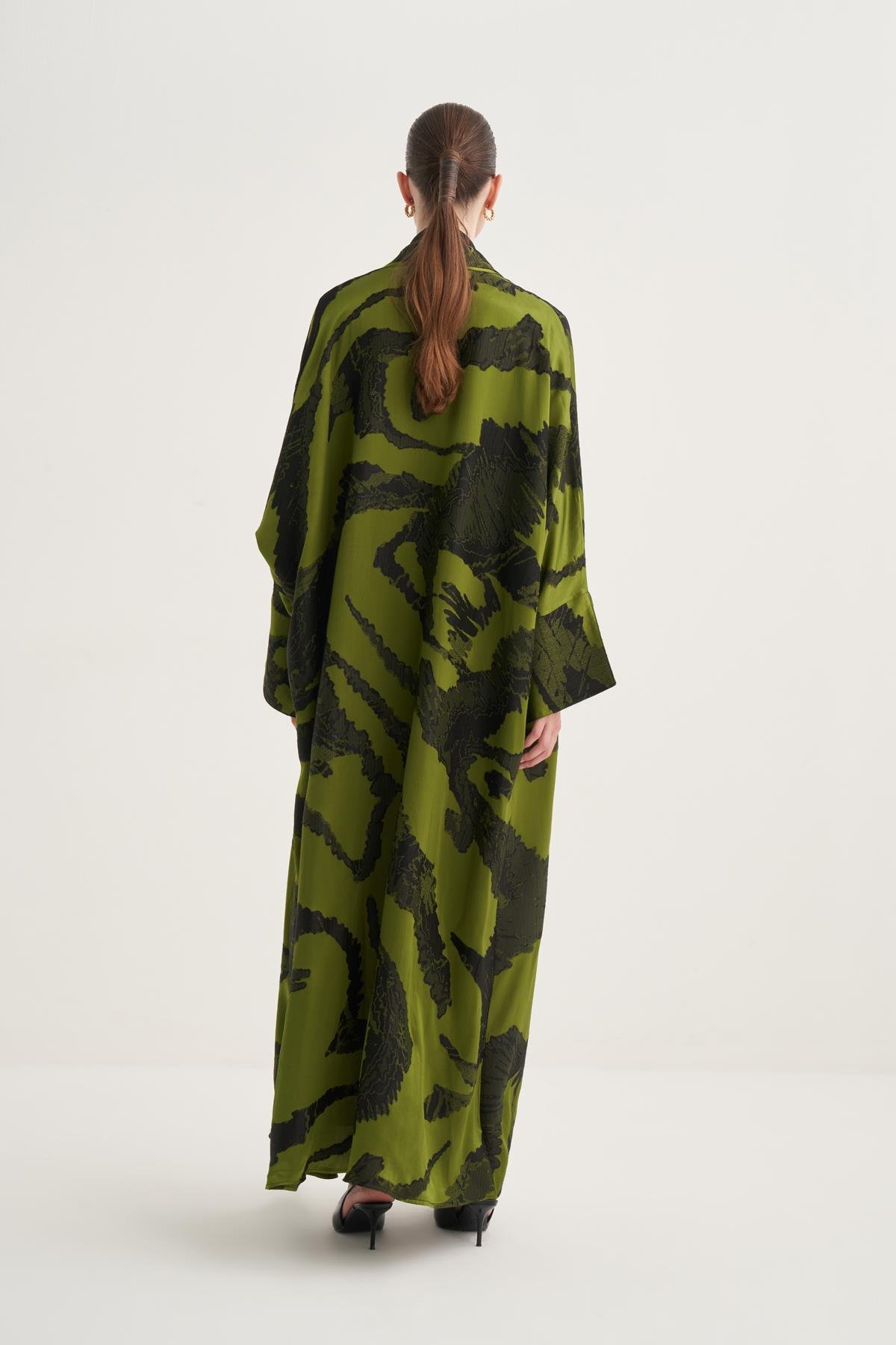 LARA VISCOSE ABAYA- GREEN