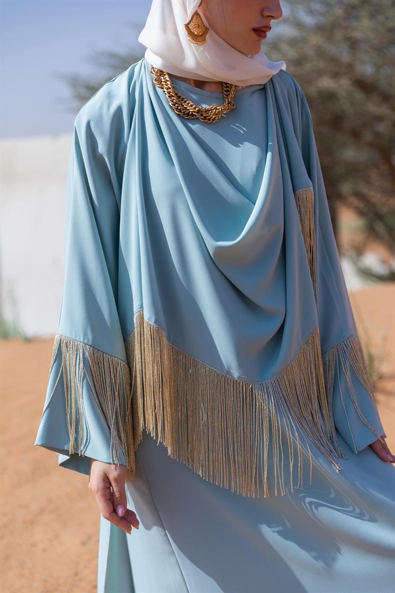 Lilas Abaya Dress Set - MİNT