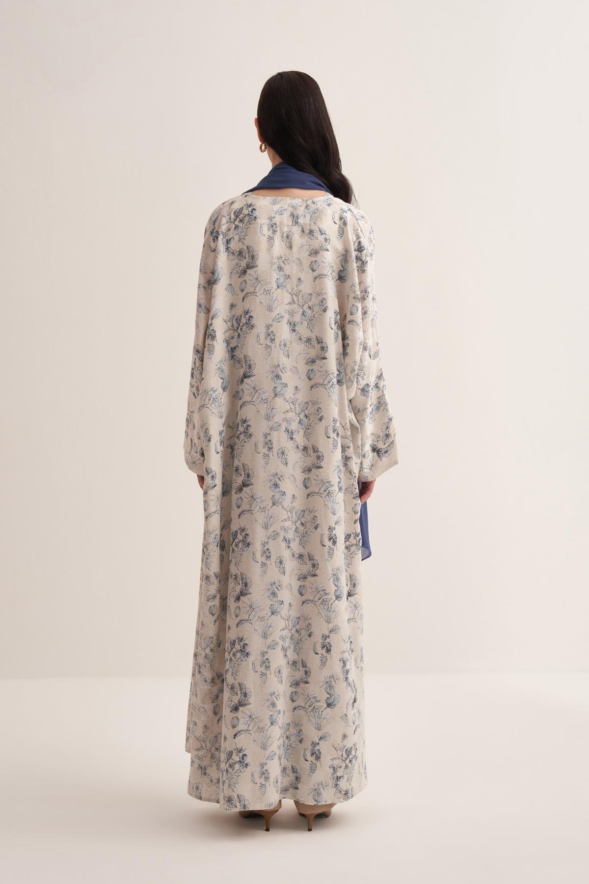 LIORA ABAYA & SCARF BLUE