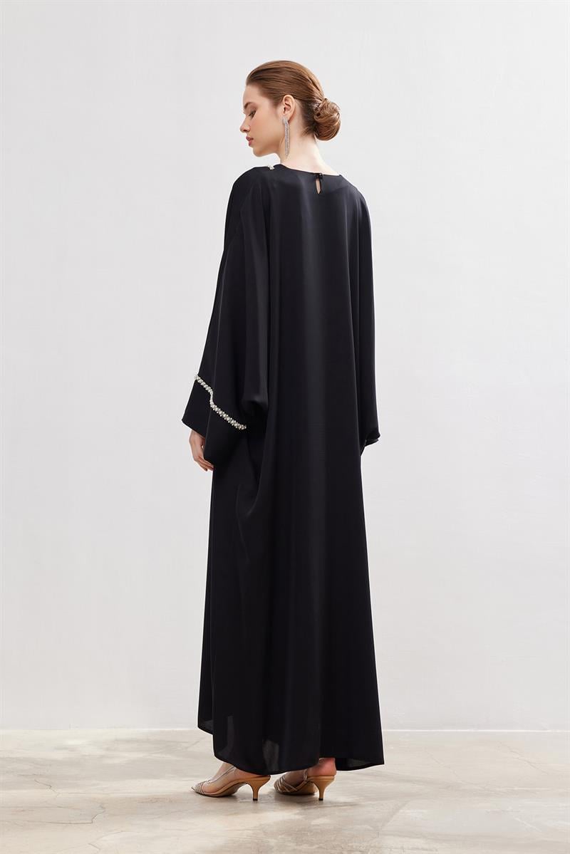 Pearl Jalabiya - BLACK