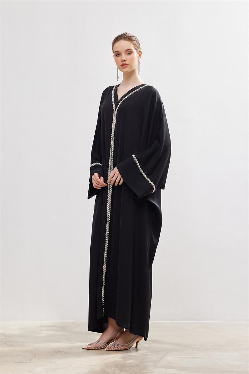 Pearl Jalabiya - BLACK