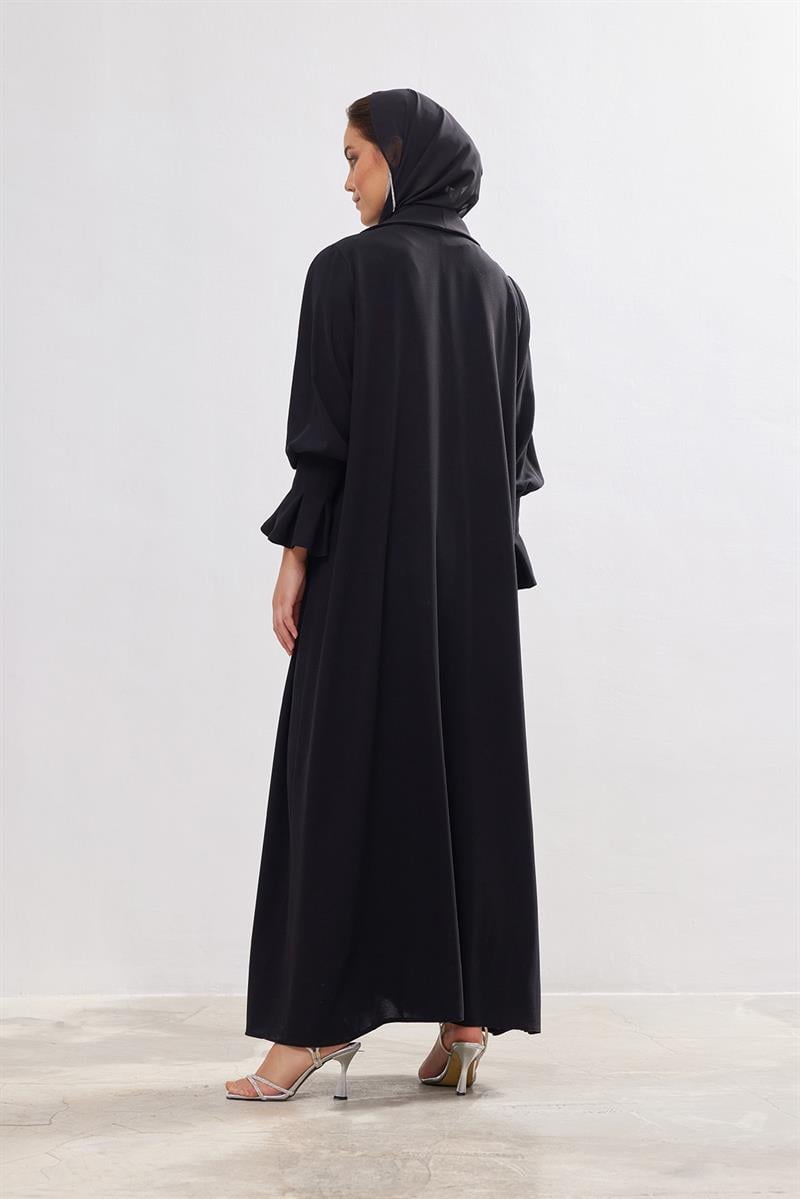 Rose Abaya - BLACK