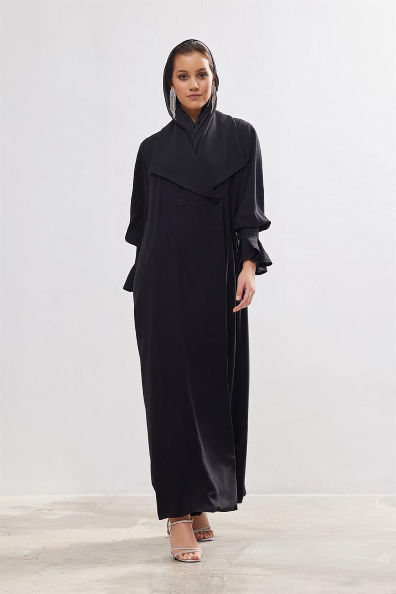 Rose Abaya - BLACK