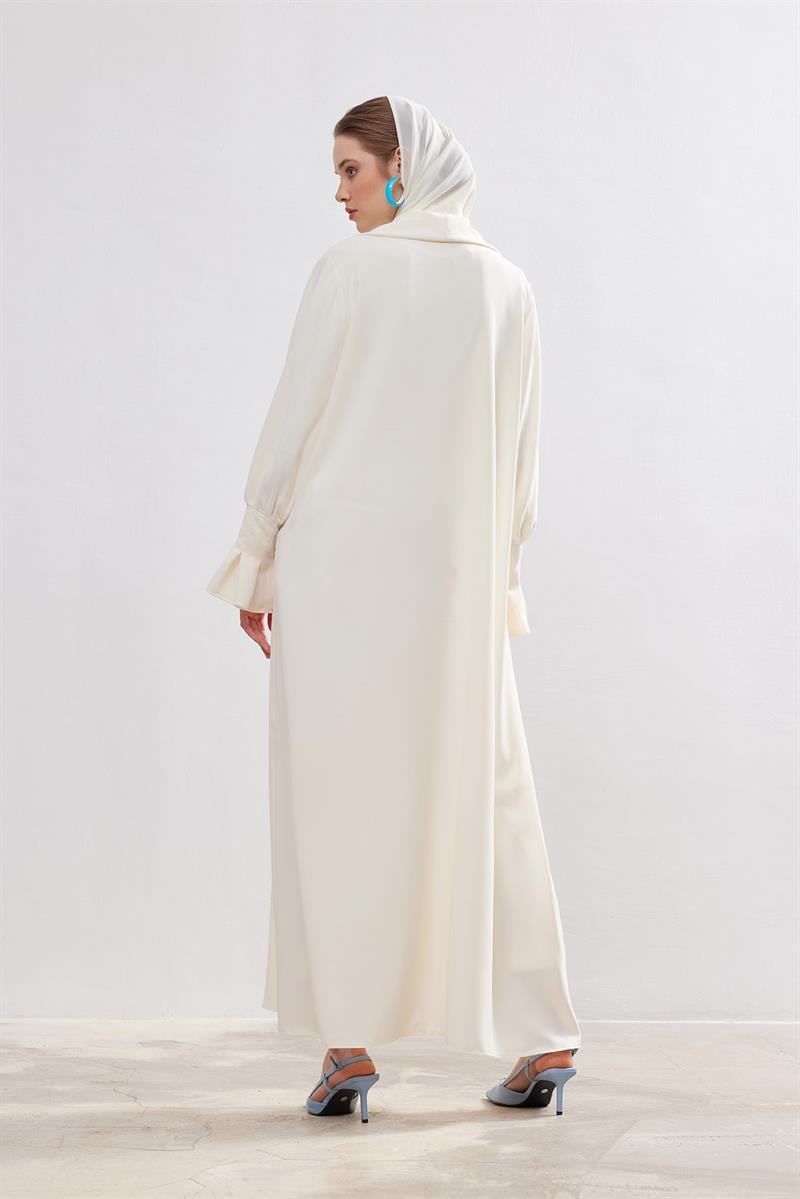 Rose Abaya - CREAM