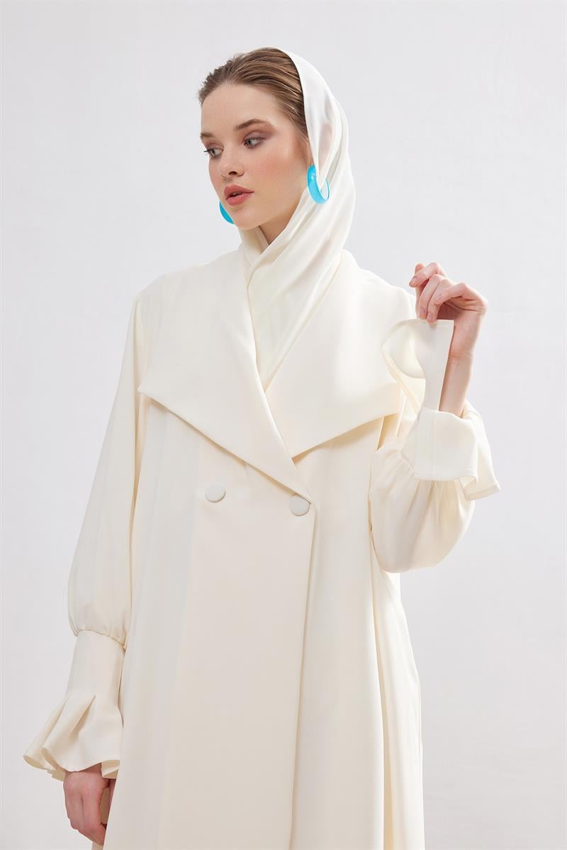 Rose Abaya - CREAM