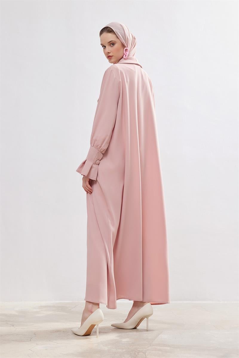 Rose Abaya - POWDER