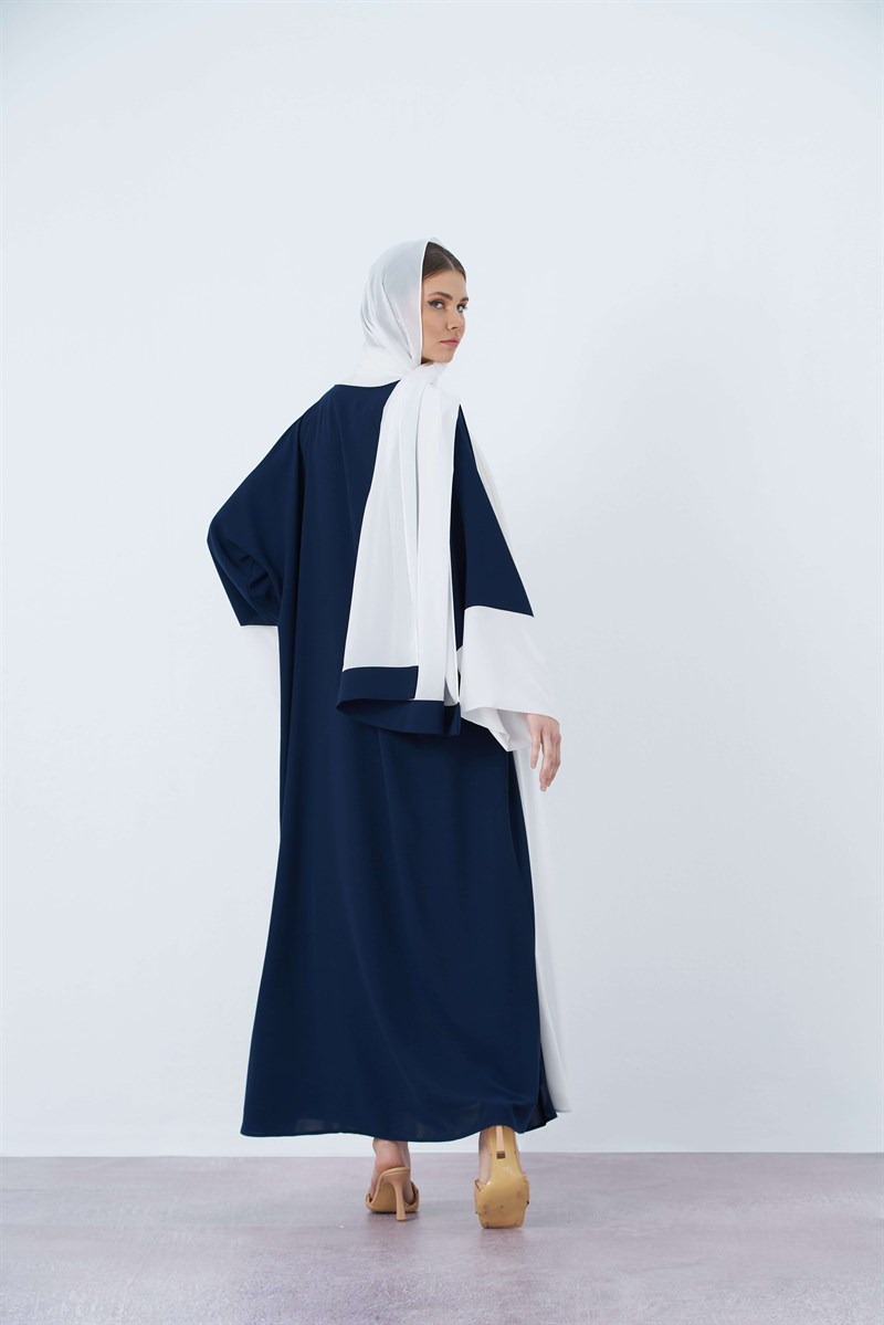 SAHRA ABAYA ŞAL TAKIM LACİVERT