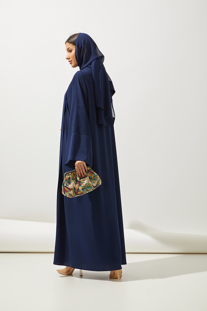 SAHRA ABAYA SET-NAVYBLUE