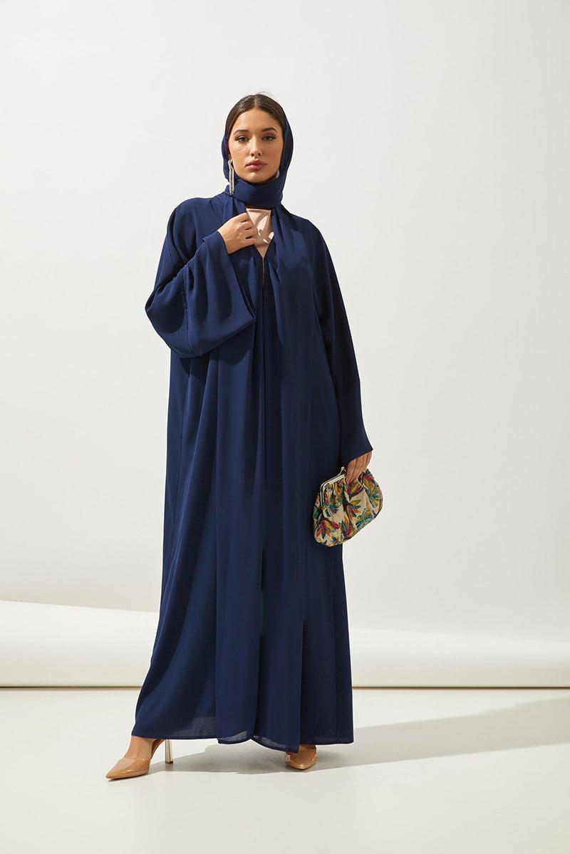 SAHRA ABAYA SET-NAVYBLUE
