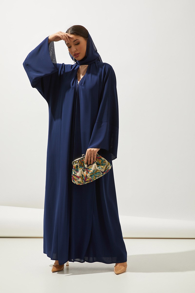 SAHRA ABAYA SET-NAVYBLUE