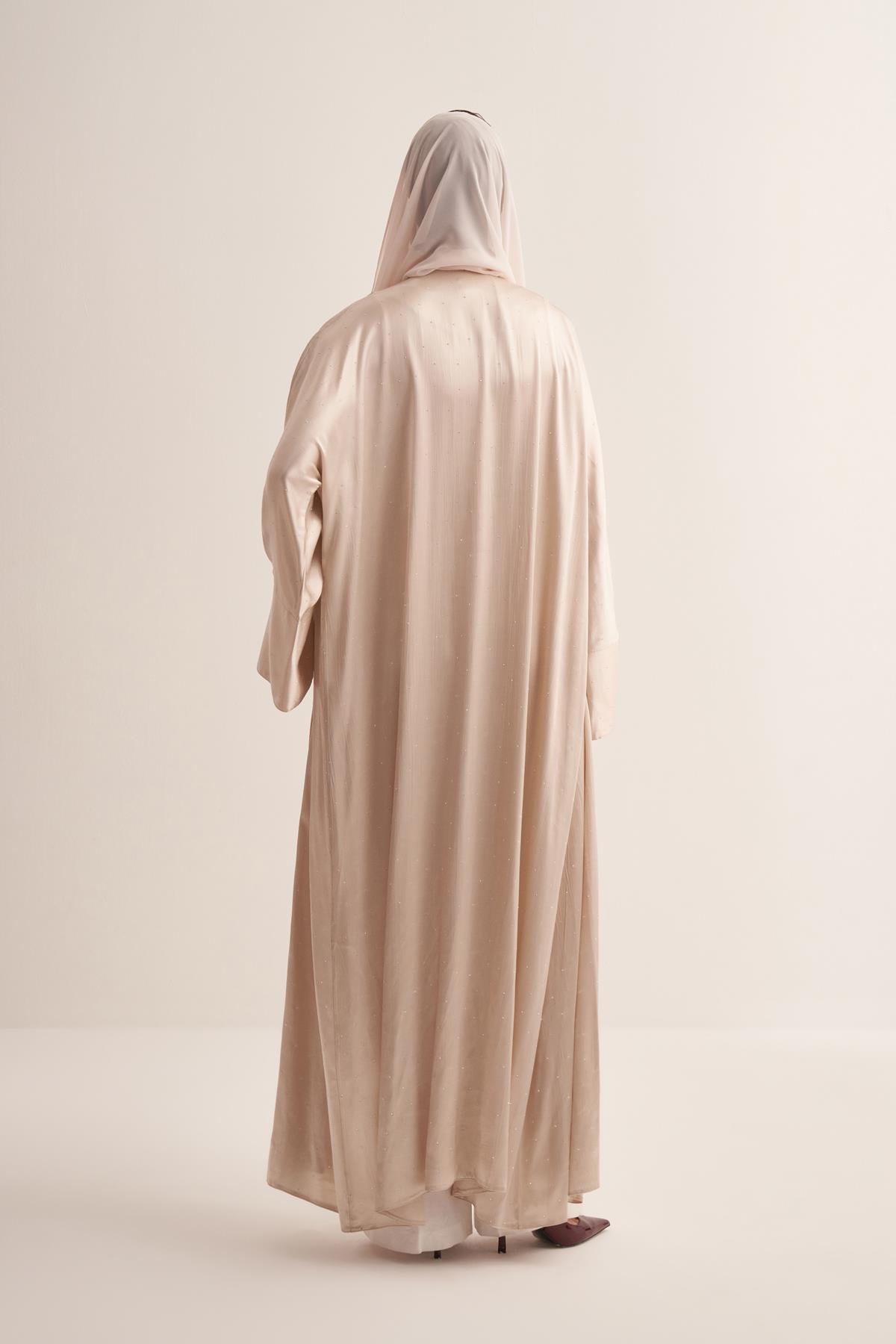 STYLISH ABAYA & SCARF BEIGE