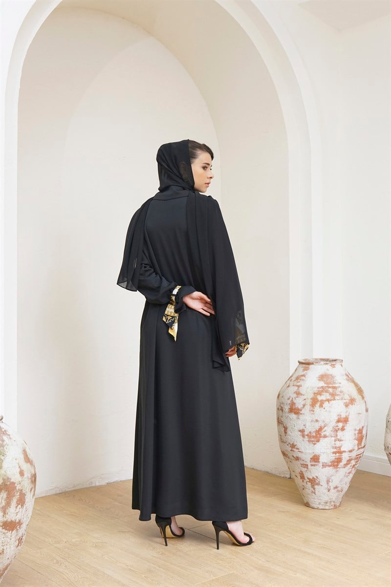 TRENCH ABAYA SİYAH