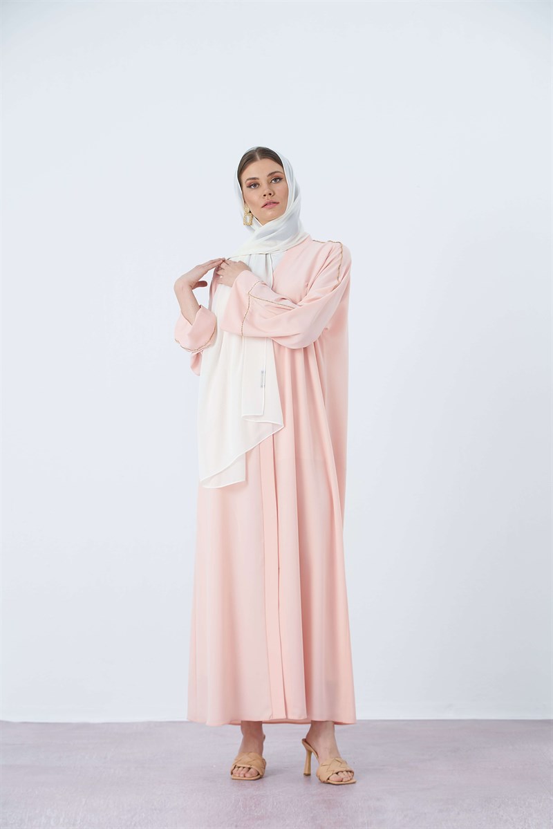 ZİNCİR BİYE DETAY ŞAL&ABAYA TAKIM- SOMON