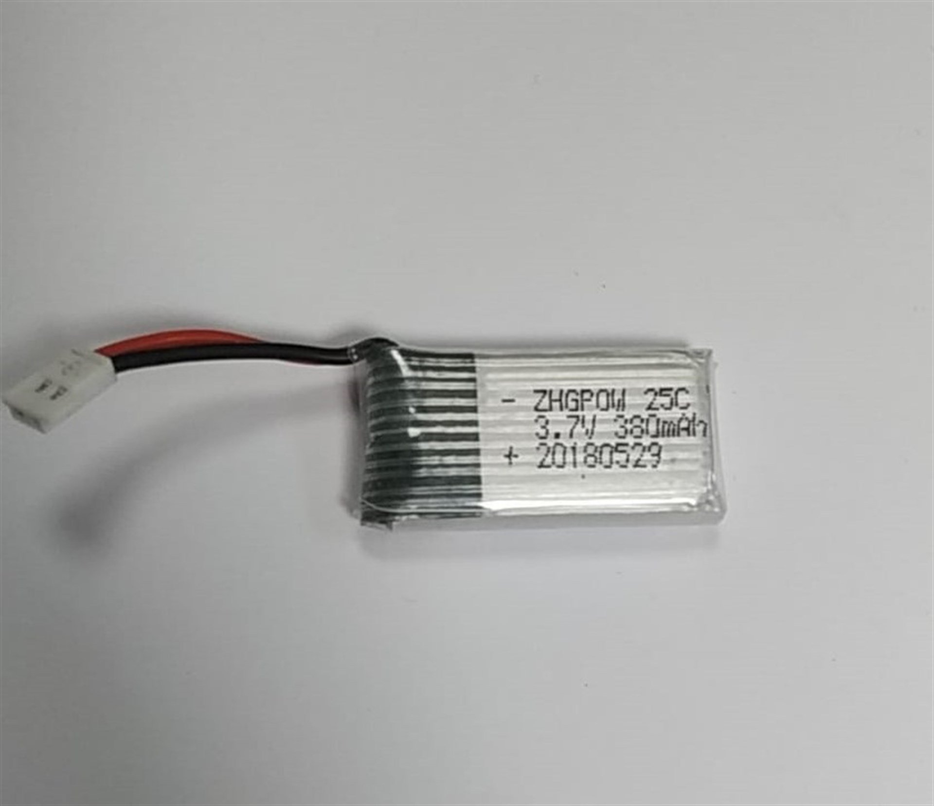3,7 V  Lİ-PO 380 MAH.   (25C) PİL
