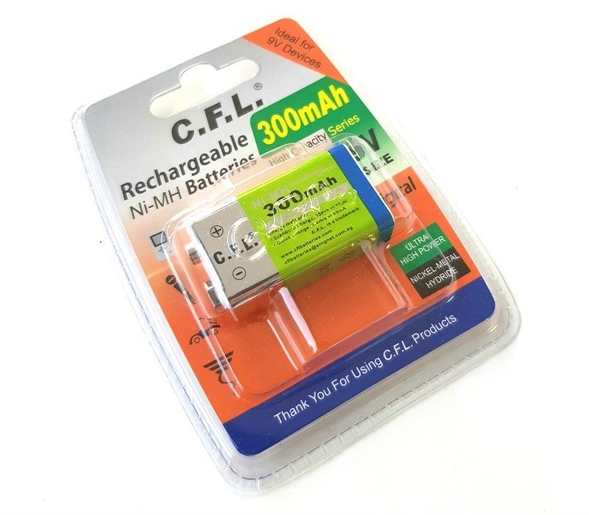 CFL 9 V 300 MAH. PİL