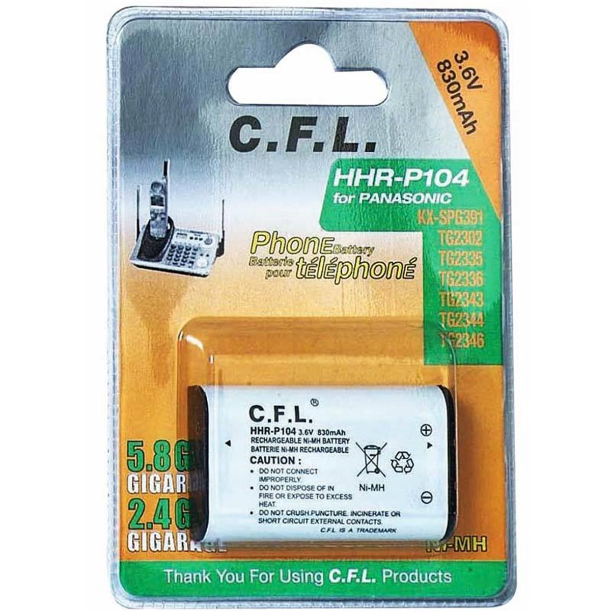 CFL P 104 3,6 830  MAH.