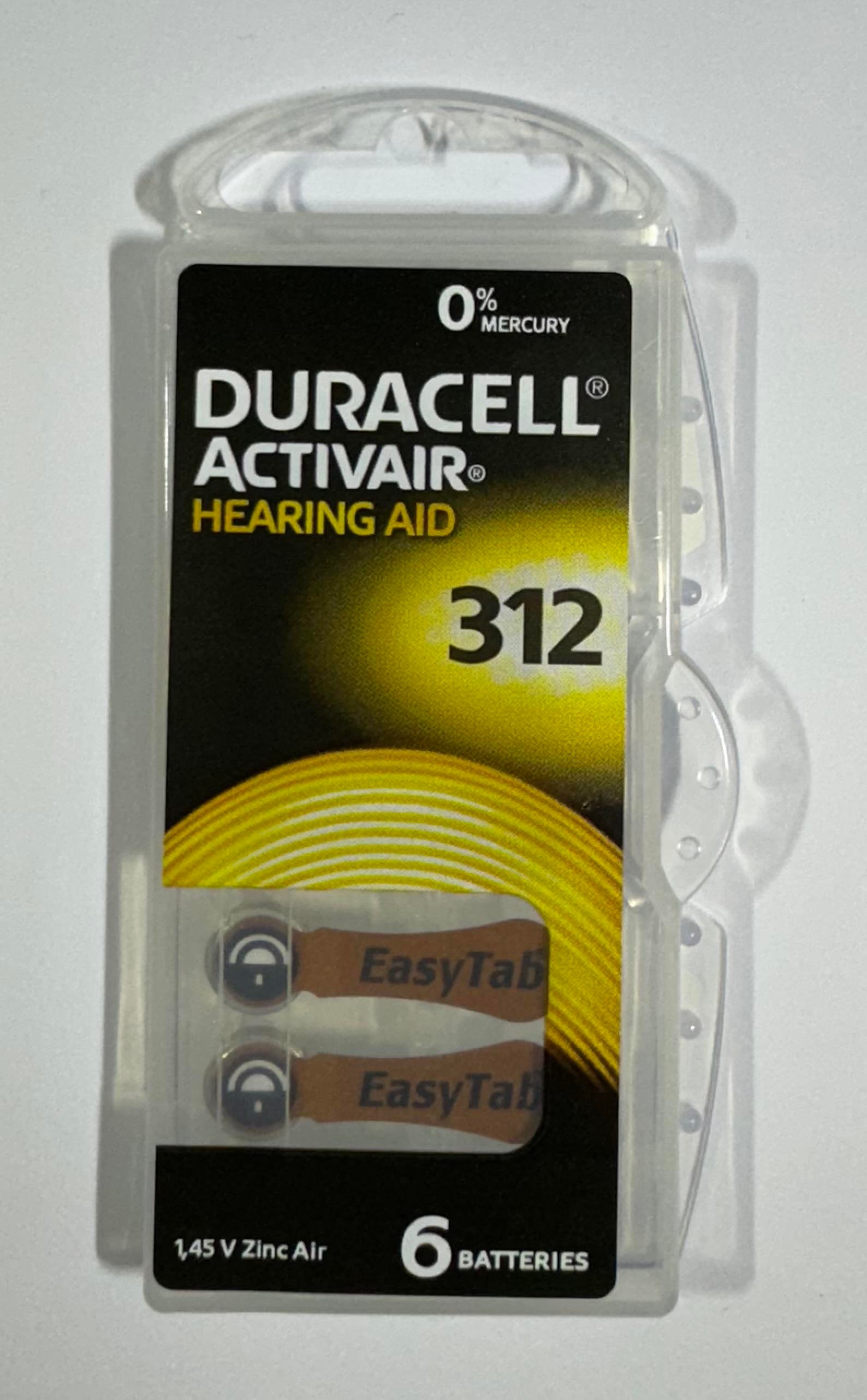 DURACELL 312 NO. KULAKLIK PİLİ