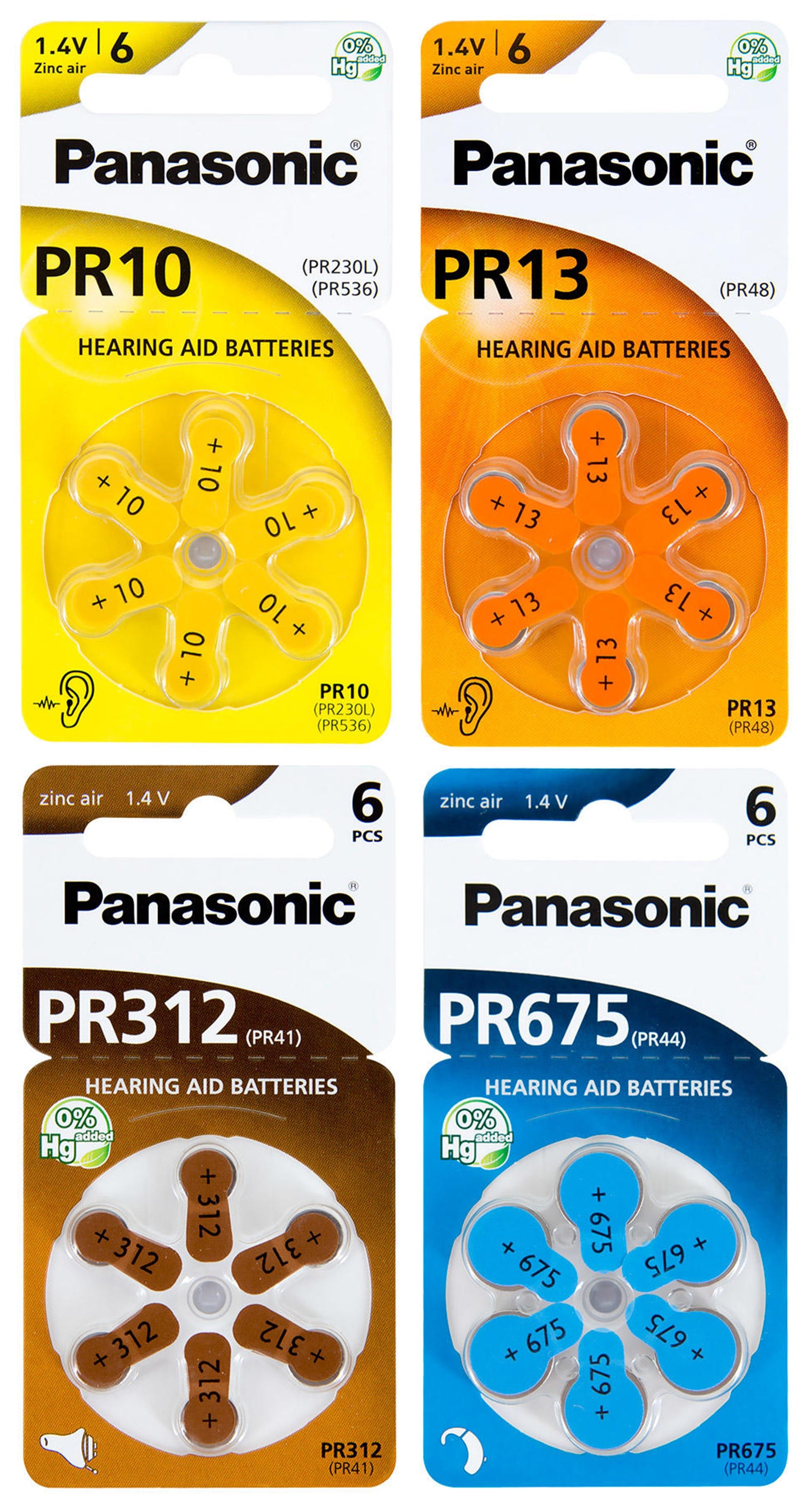 PANASONIC KULAKLIK PİLİ 10 - 13 - 312 - 675