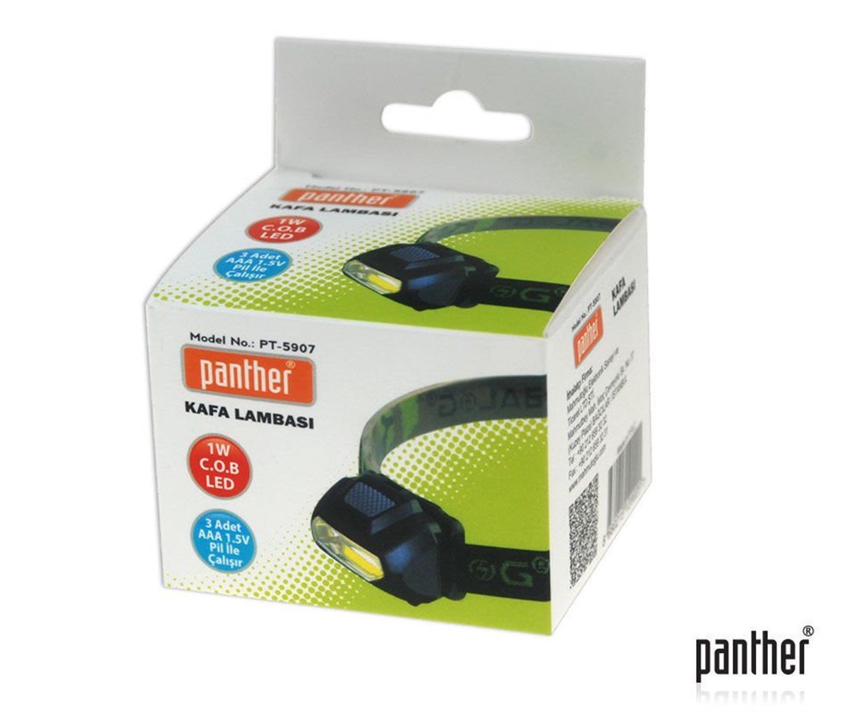PANTER PT 5907 3 AAA PİLLİ KAFA LAMBASI
