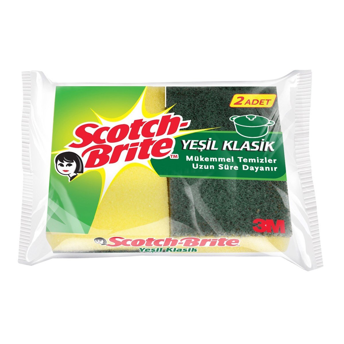 3M Scotch Brite Bulaşık Süngeri 2'li Paket