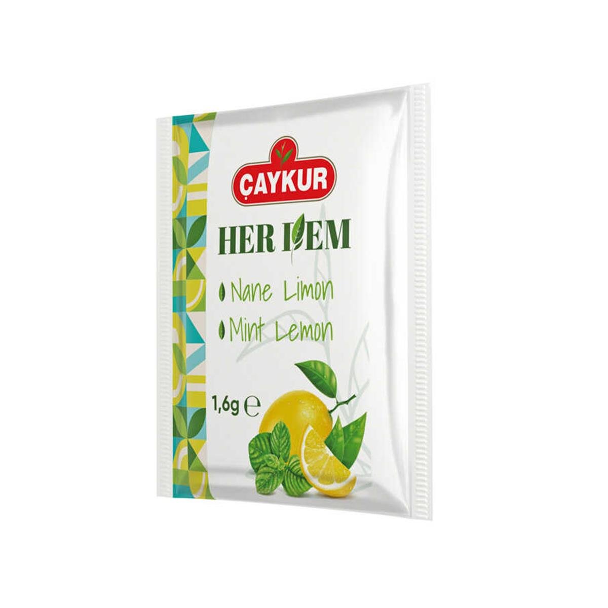 Çaykur Herdem Yeşil Nane Limon 100'lü Bardak Poşet Çay