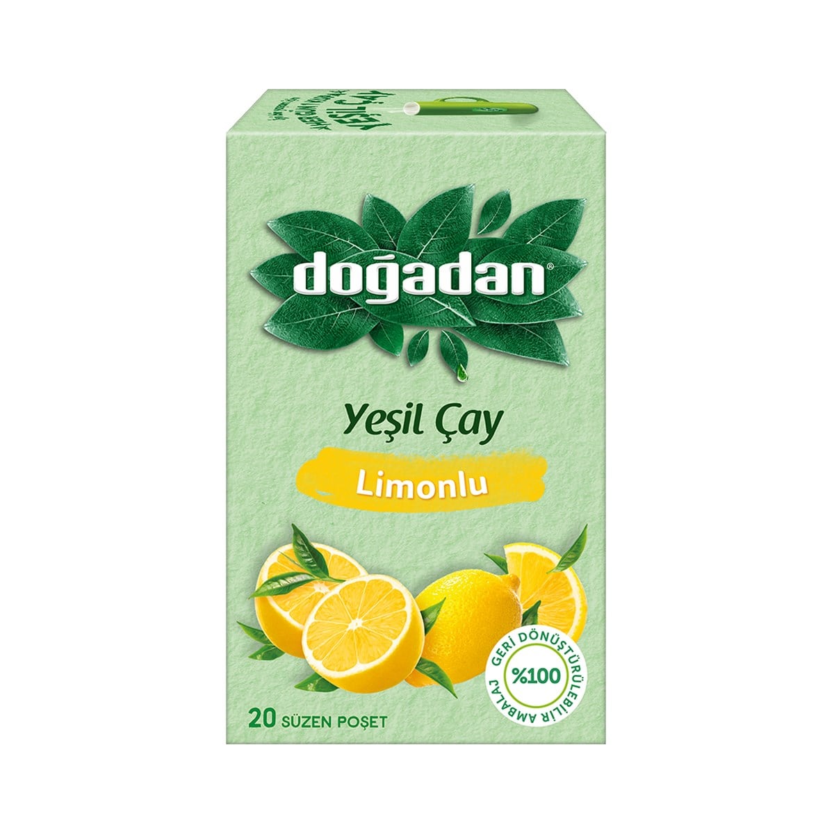 Doğadan Limonlu Yeşil Çay 20'li Paket