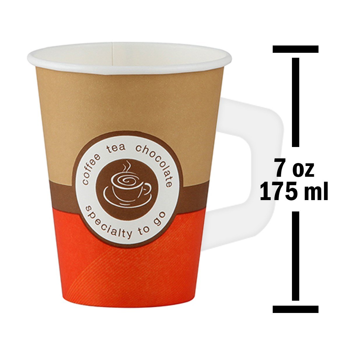 Huhtamaki 7 Oz Kulplu Kağıt Bardak 175 ml 80'li Paket