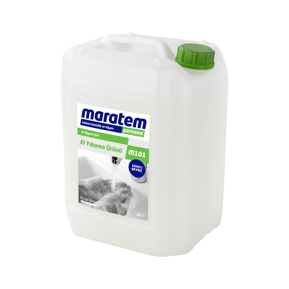 Maratem M101 Sıvı El Sabunu Beyaz Sedefli 20 L