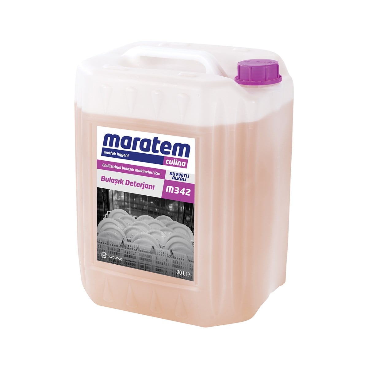 Maratem M342 Endüstriyel Bulaşık Makineleri için Bulaşık Deterjanı 20 Lt