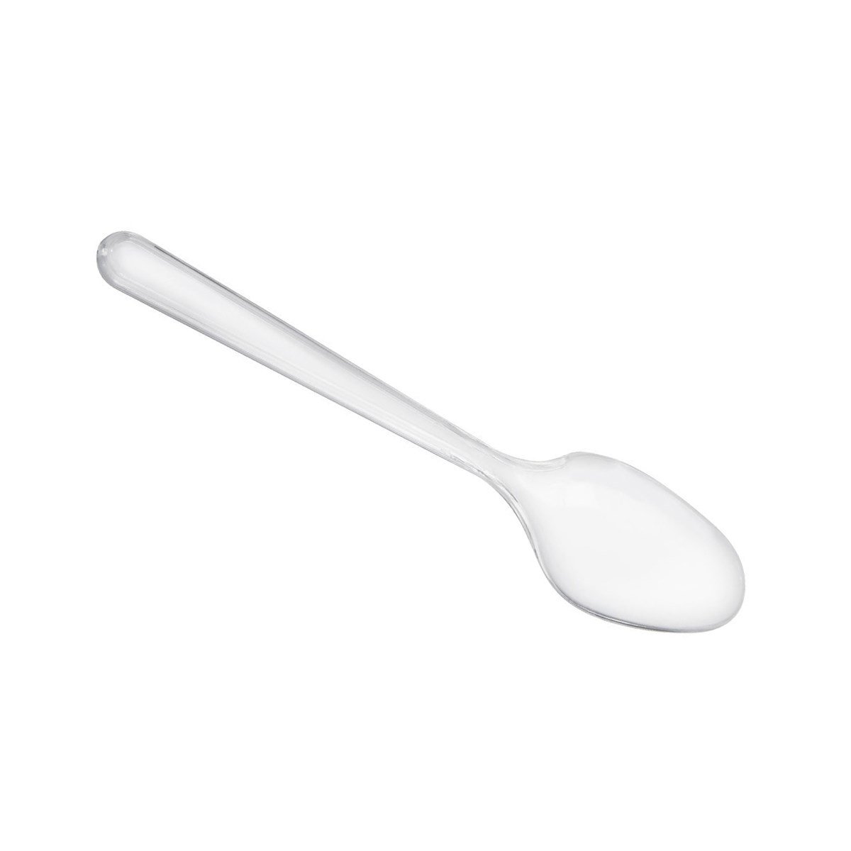 Plastik Kaşık Lüks 100'lü Paket Şeffaf