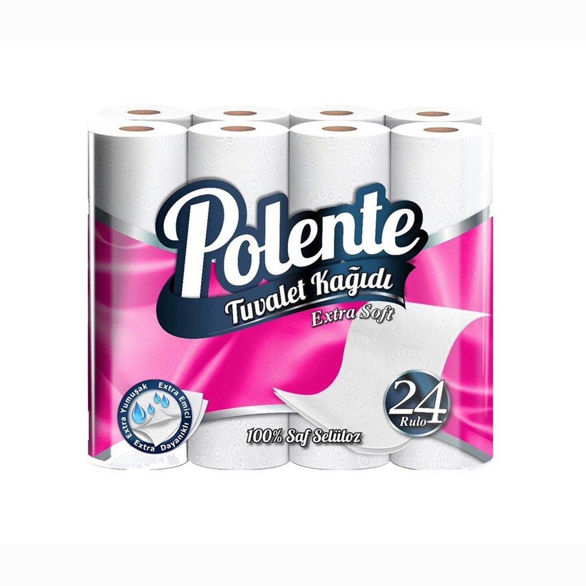 Polente Exra Soft Tuvalet Kağıdı 135 Yaprak 24 Rulo