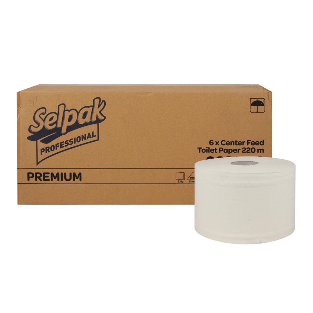 Selpak Professional Premium İçten Çekmeli Tuvalet Kağıdı 220 M 6 Rulo