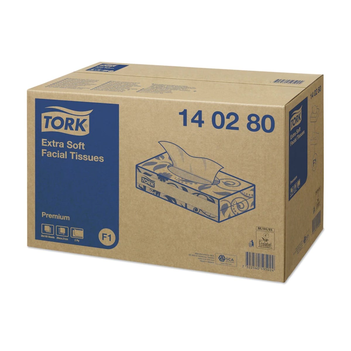 Tork Butik Kutu Mendil Extra Premium 100 Yaprak