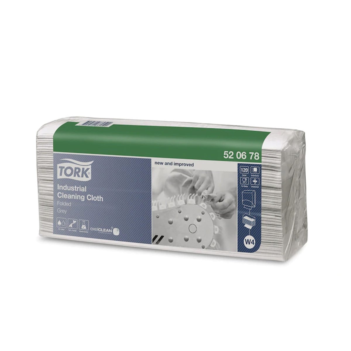 Tork Nonwoven Z Katlı Temizlik Bezi Gri 120 Yaprak Koli İçi 5 Paket