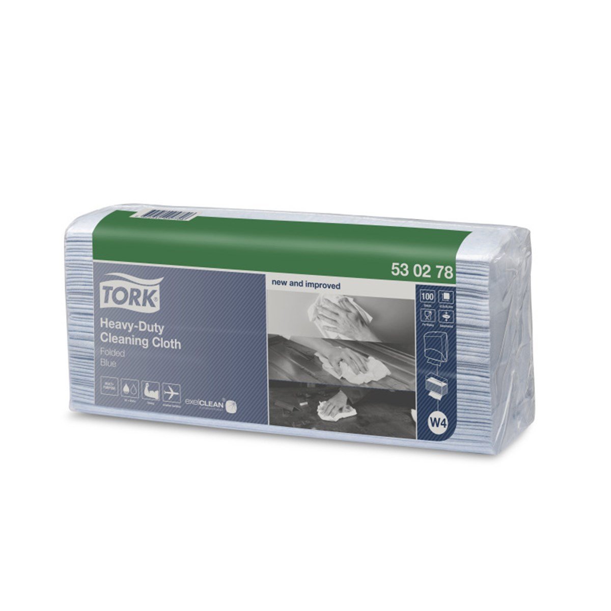 Tork Z Katlı Dayanıklı Temizlik Bezi Mavi 100 Yaprak Koli İçi 5 Paket