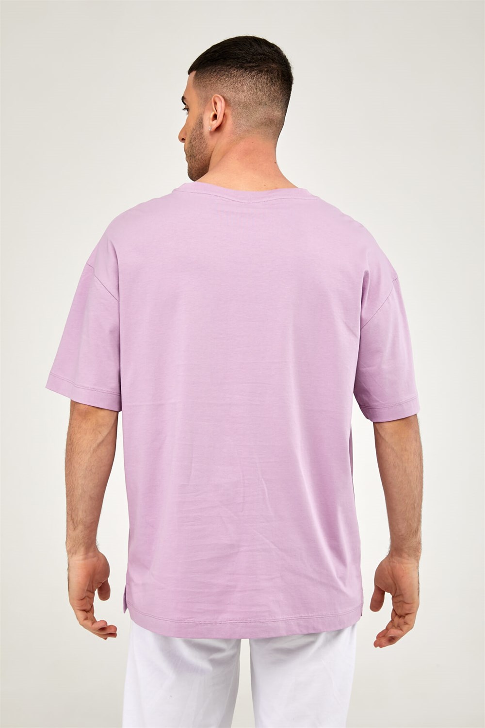 Oversize Erkek Tshirt-LİLA