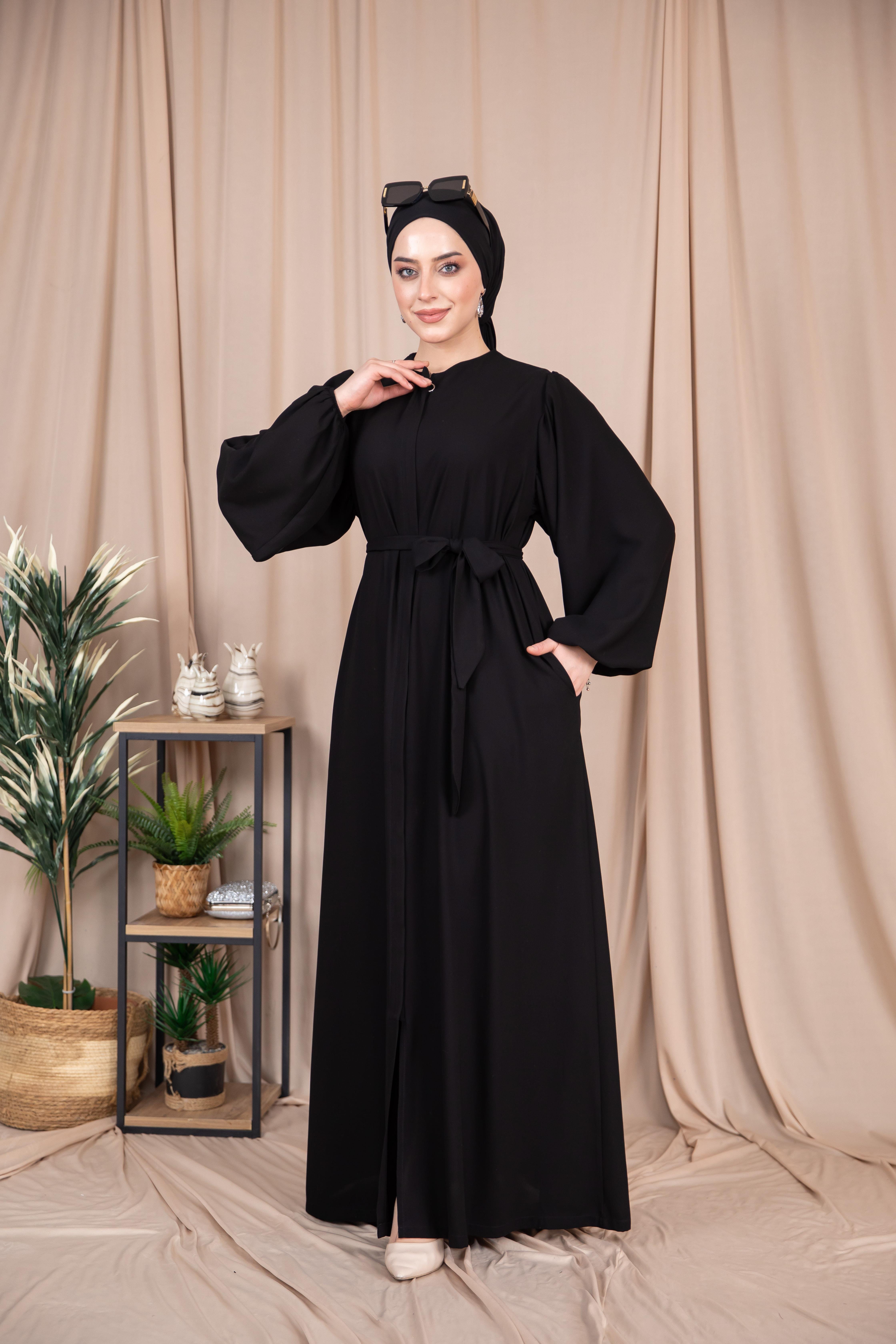 Balon Kol Abaya - Siyah