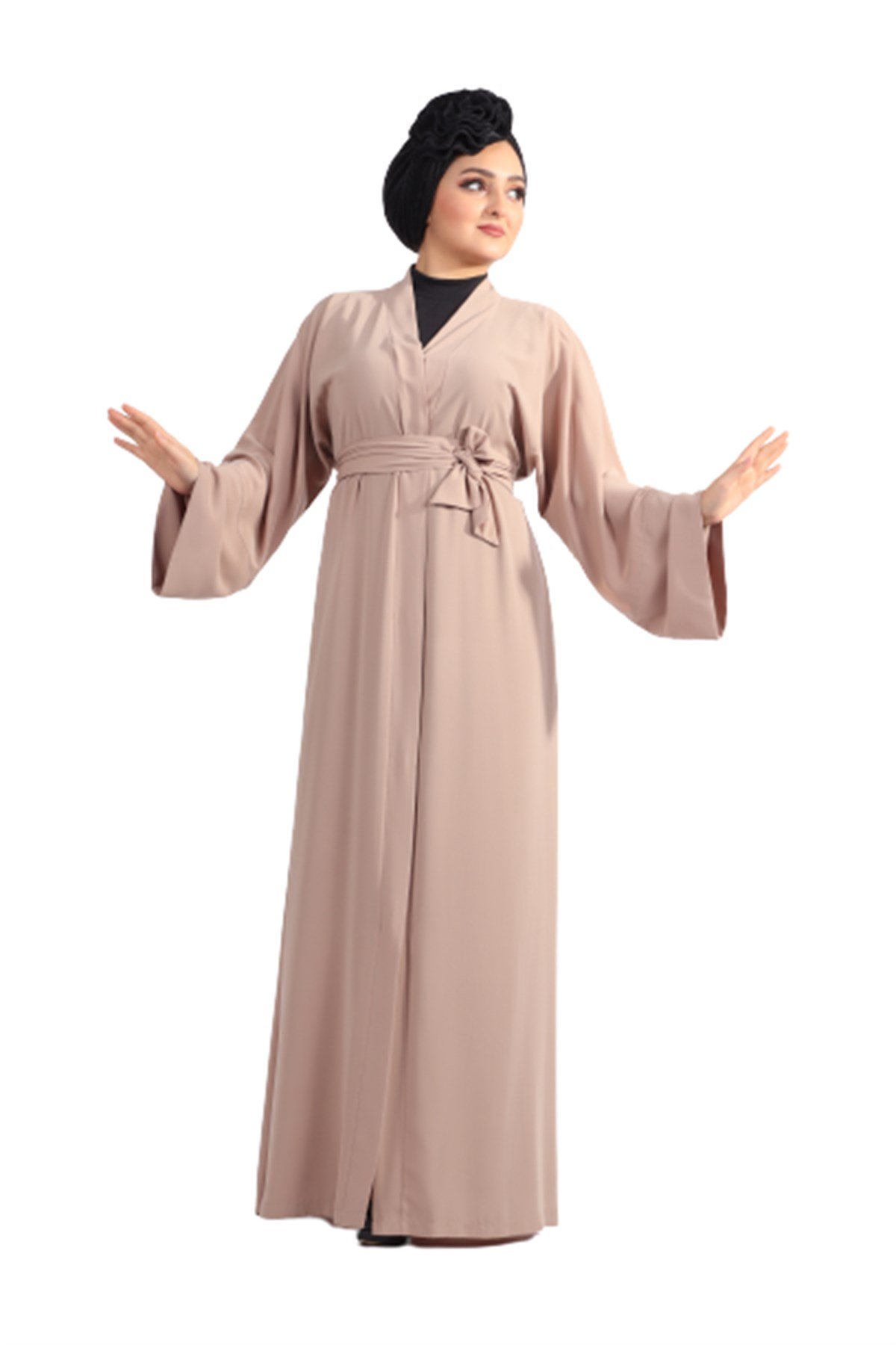 Düz Abaya - Bej