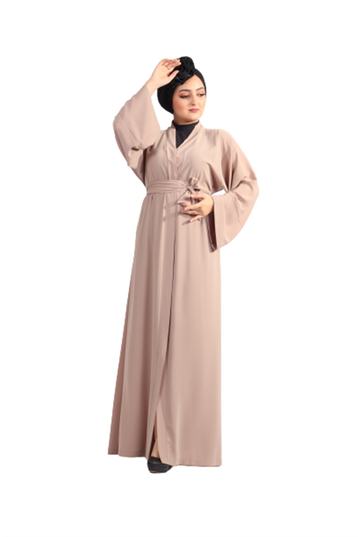 Düz Abaya - Bej