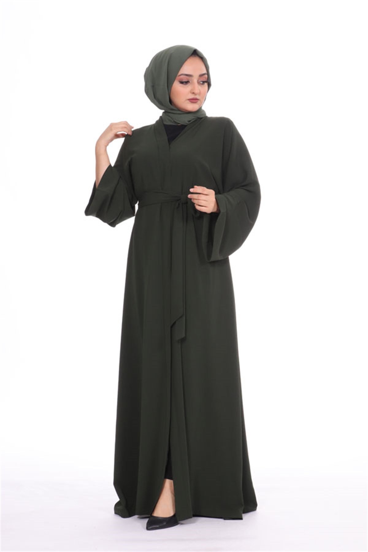 Düz Abaya - Haki