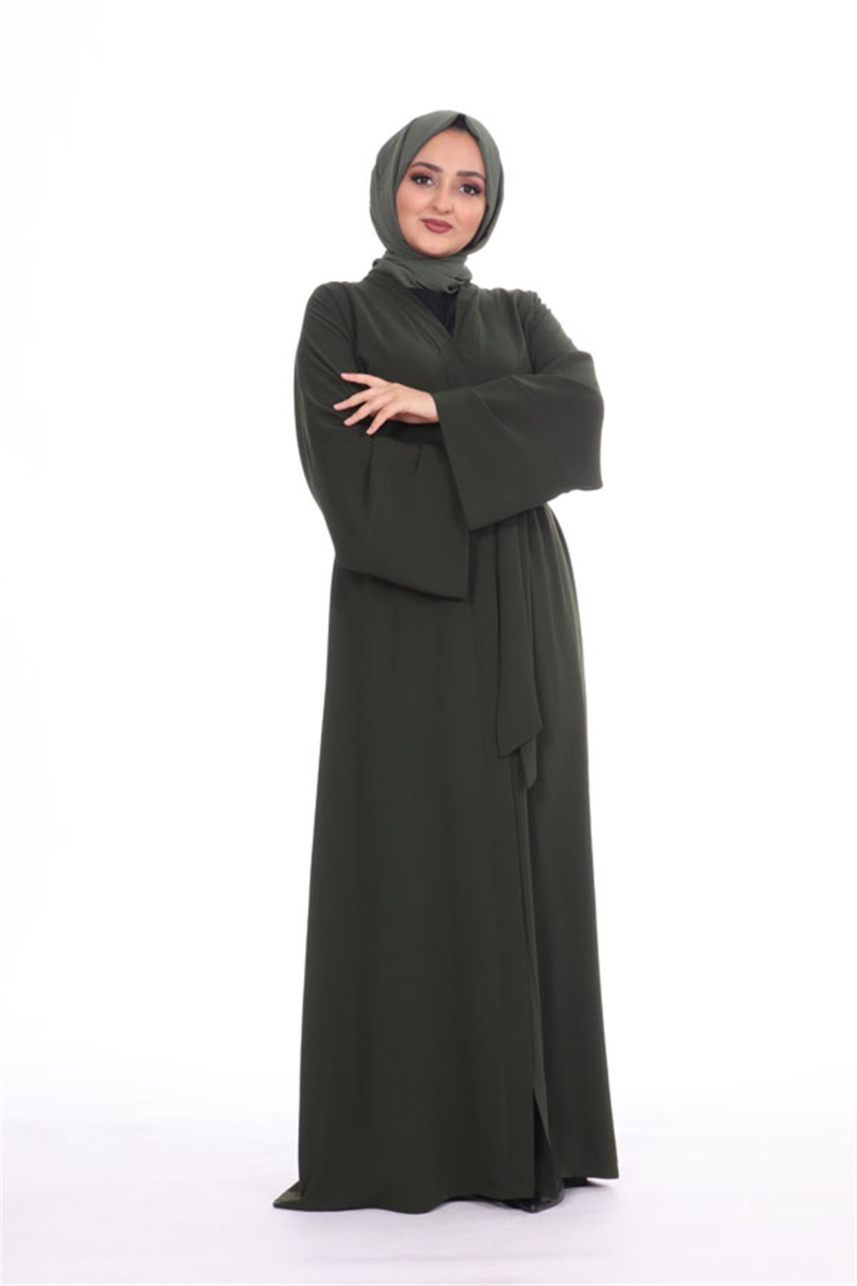 Düz Abaya - Haki