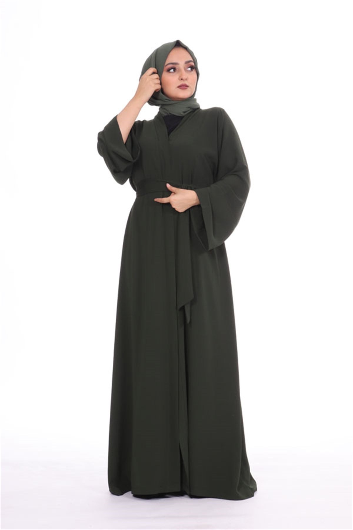 Düz Abaya - Haki