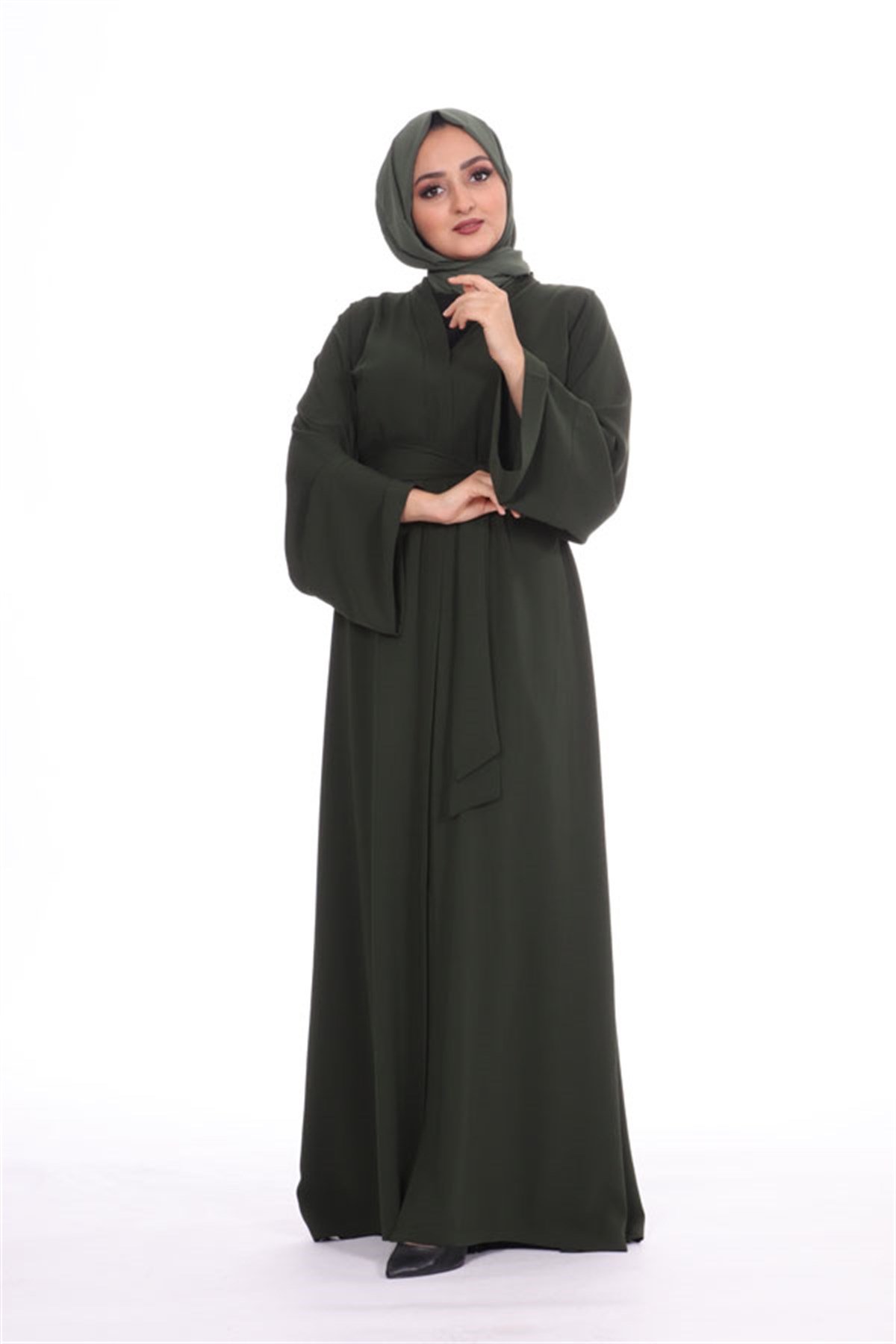 Düz Abaya - Haki