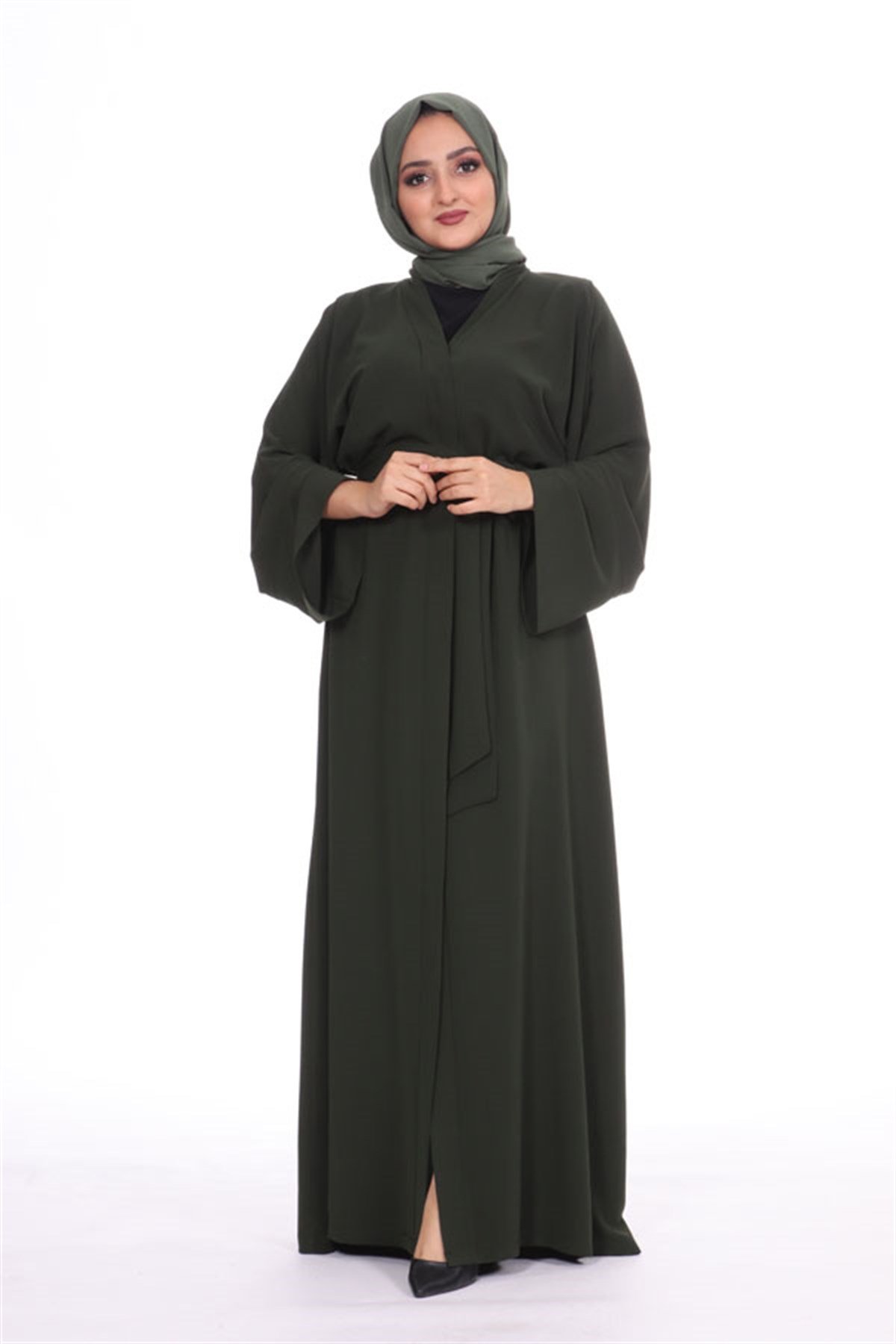 Düz Abaya - Haki