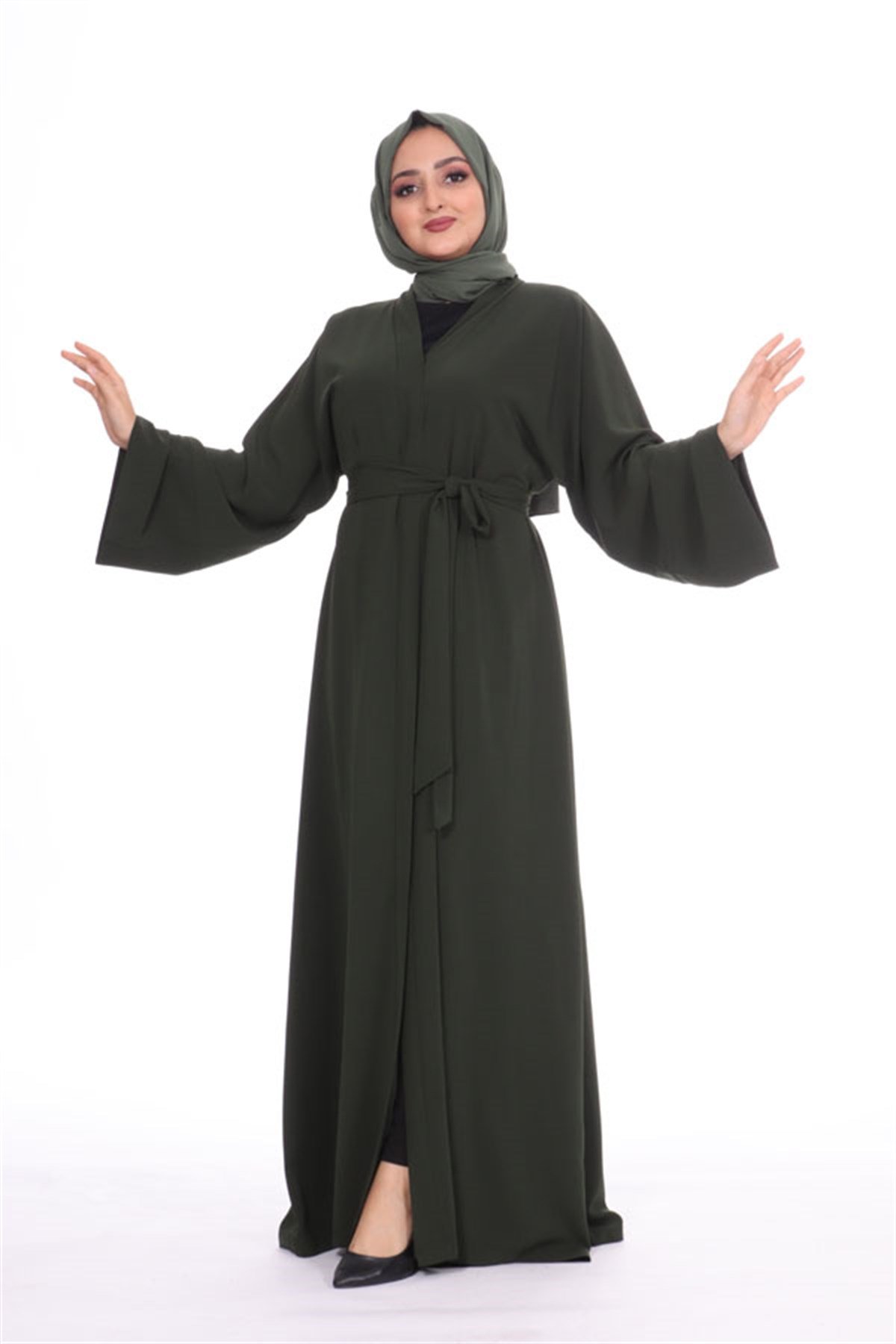Düz Abaya - Haki